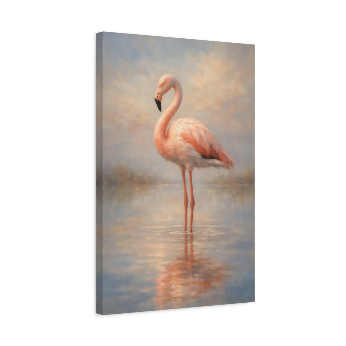 Animals Flamingo Pink - Canvas Wall Art Print - YesArtYes