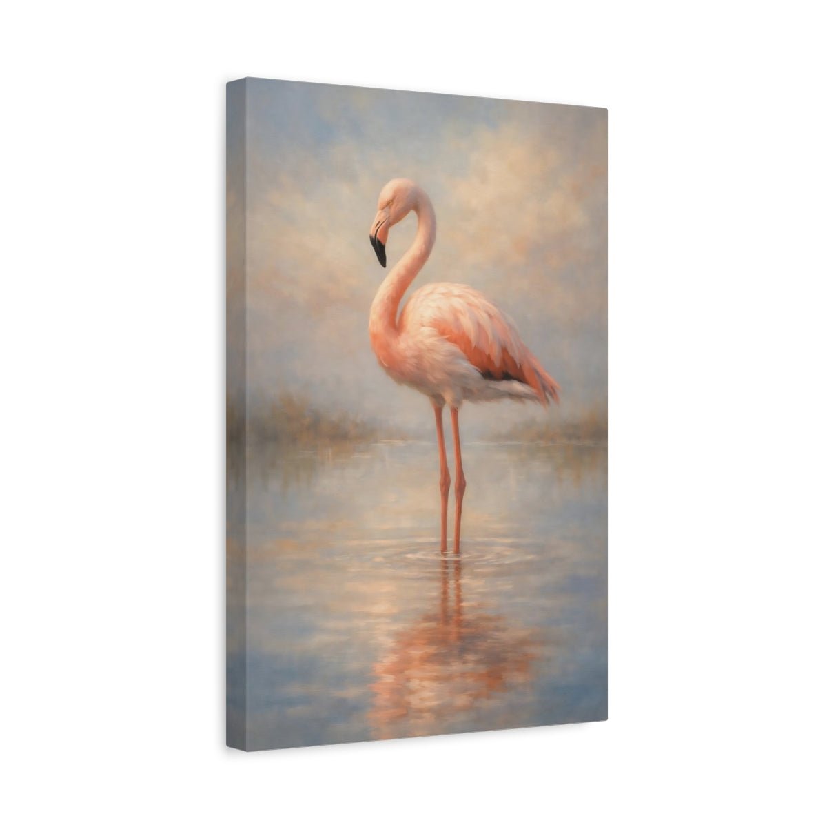 Animals Flamingo Pink - Canvas Wall Art Print - YesArtYes