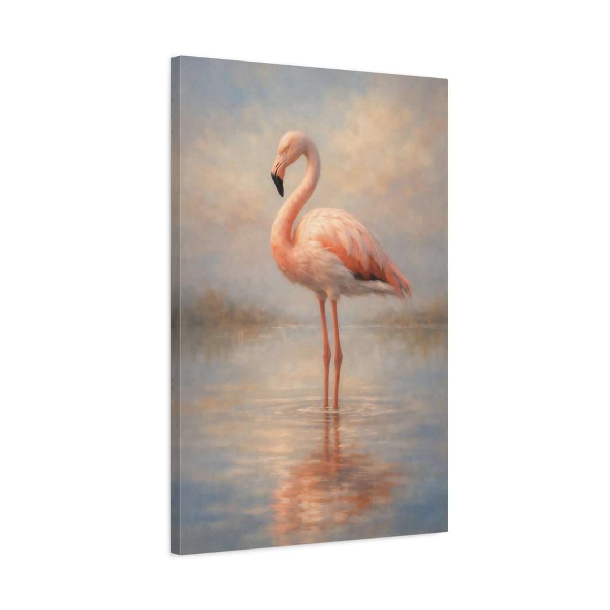 Animals Flamingo Pink - Canvas Wall Art Print - YesArtYes