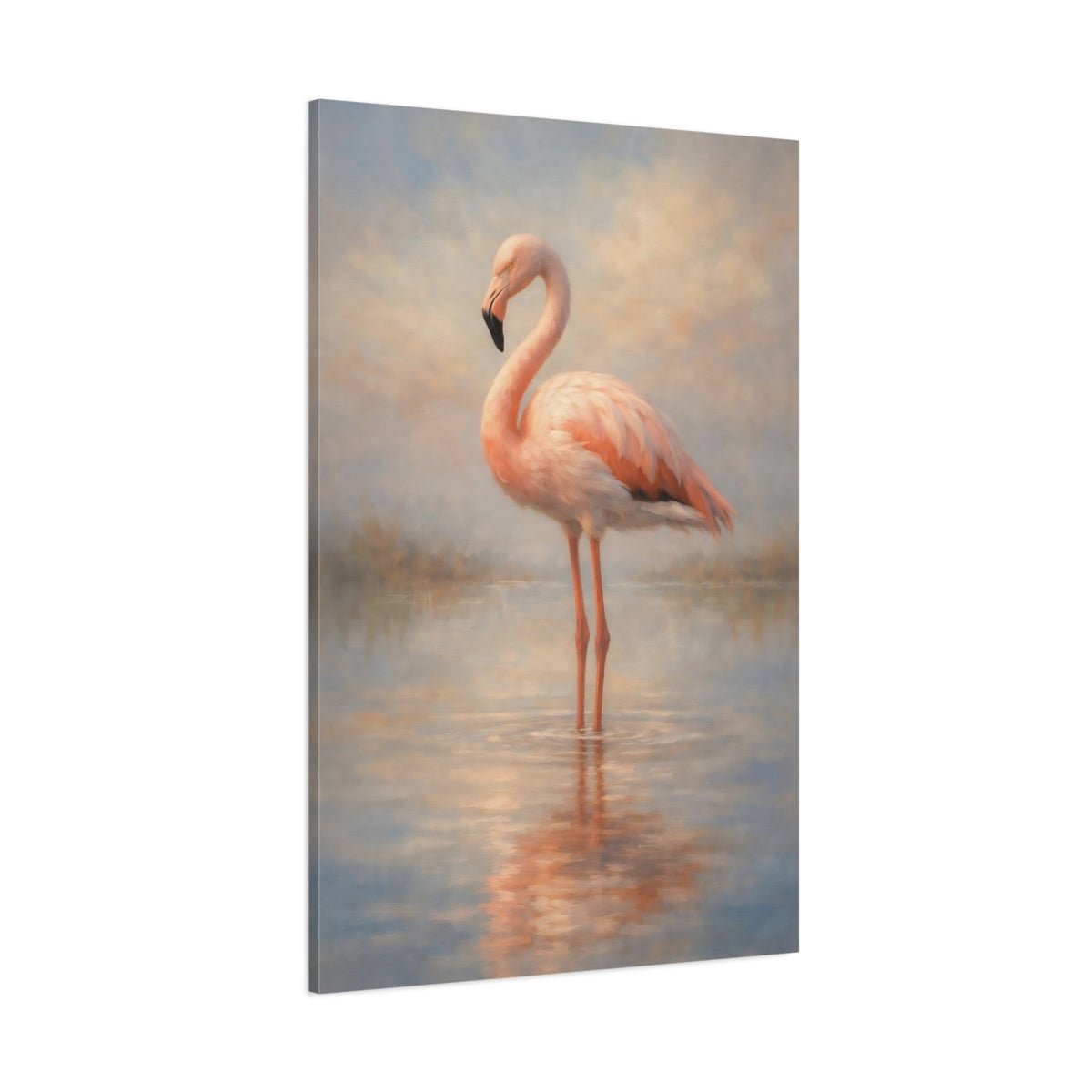 Animals Flamingo Pink - Canvas Wall Art Print - YesArtYes