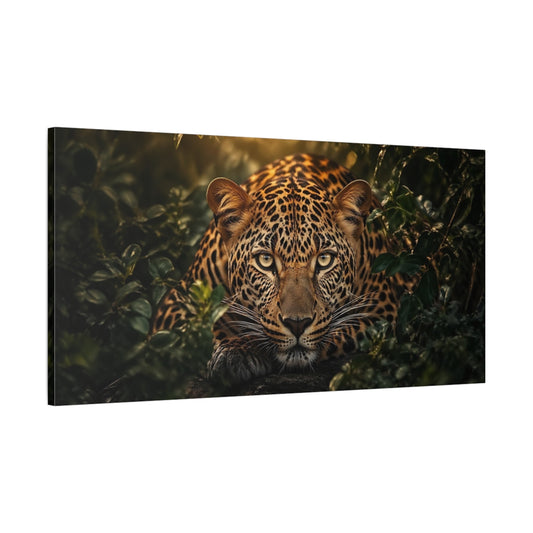 Main Mockup. Animals Leopard Leopard Jungle shown as stretched canvas wall art