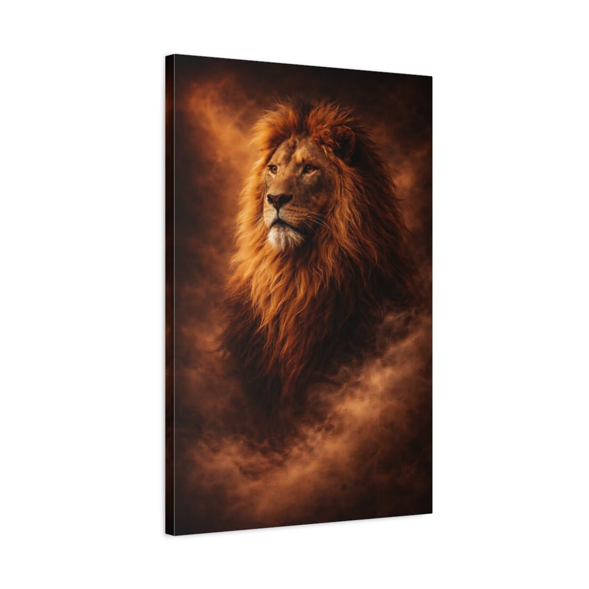 Animals Lion Majestic - Canvas Wall Art Print - YesArtYes