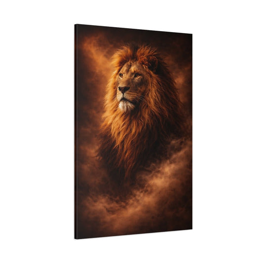 Animals Lion Majestic - Canvas Wall Art Print - YesArtYes