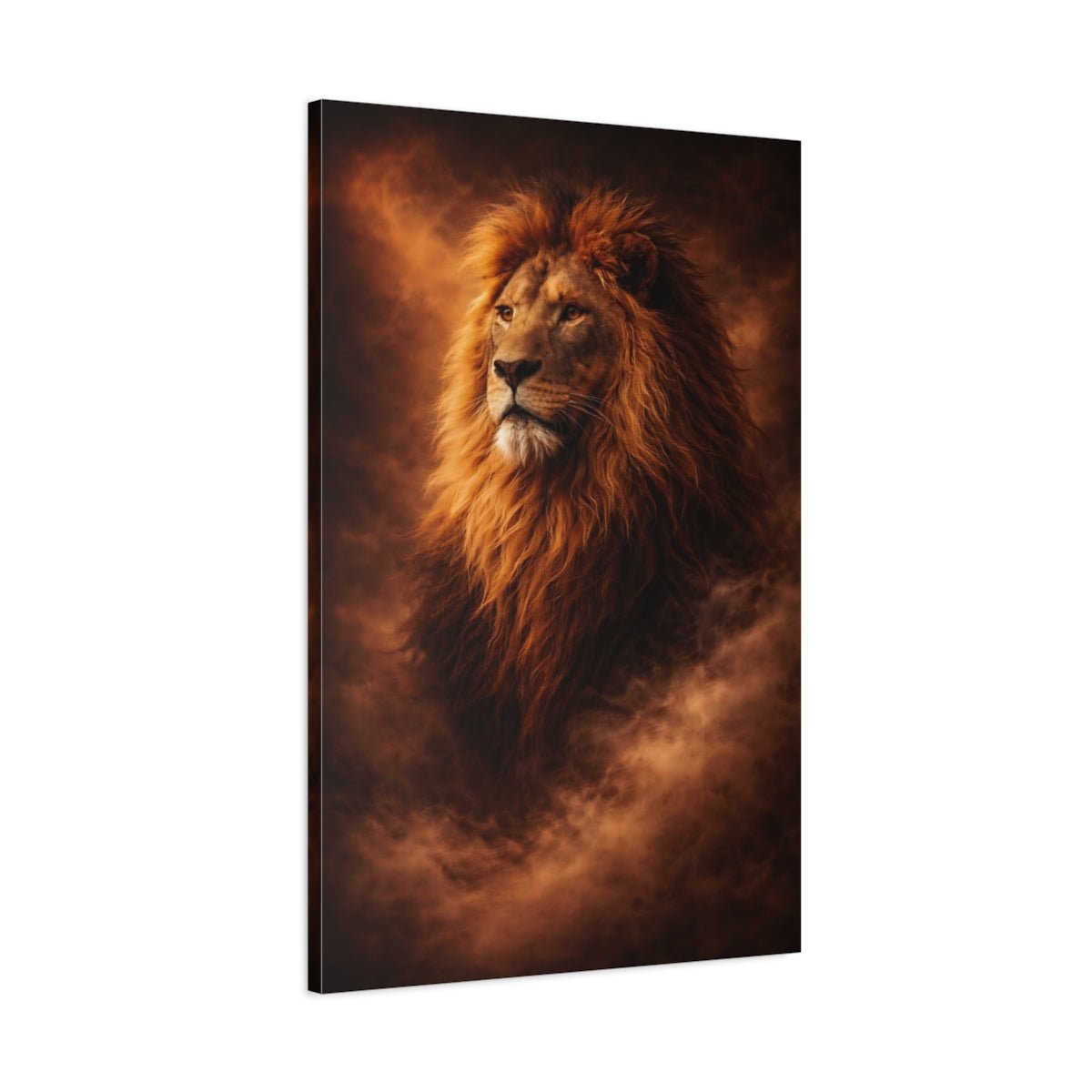 Animals Lion Majestic - Canvas Wall Art Print - YesArtYes