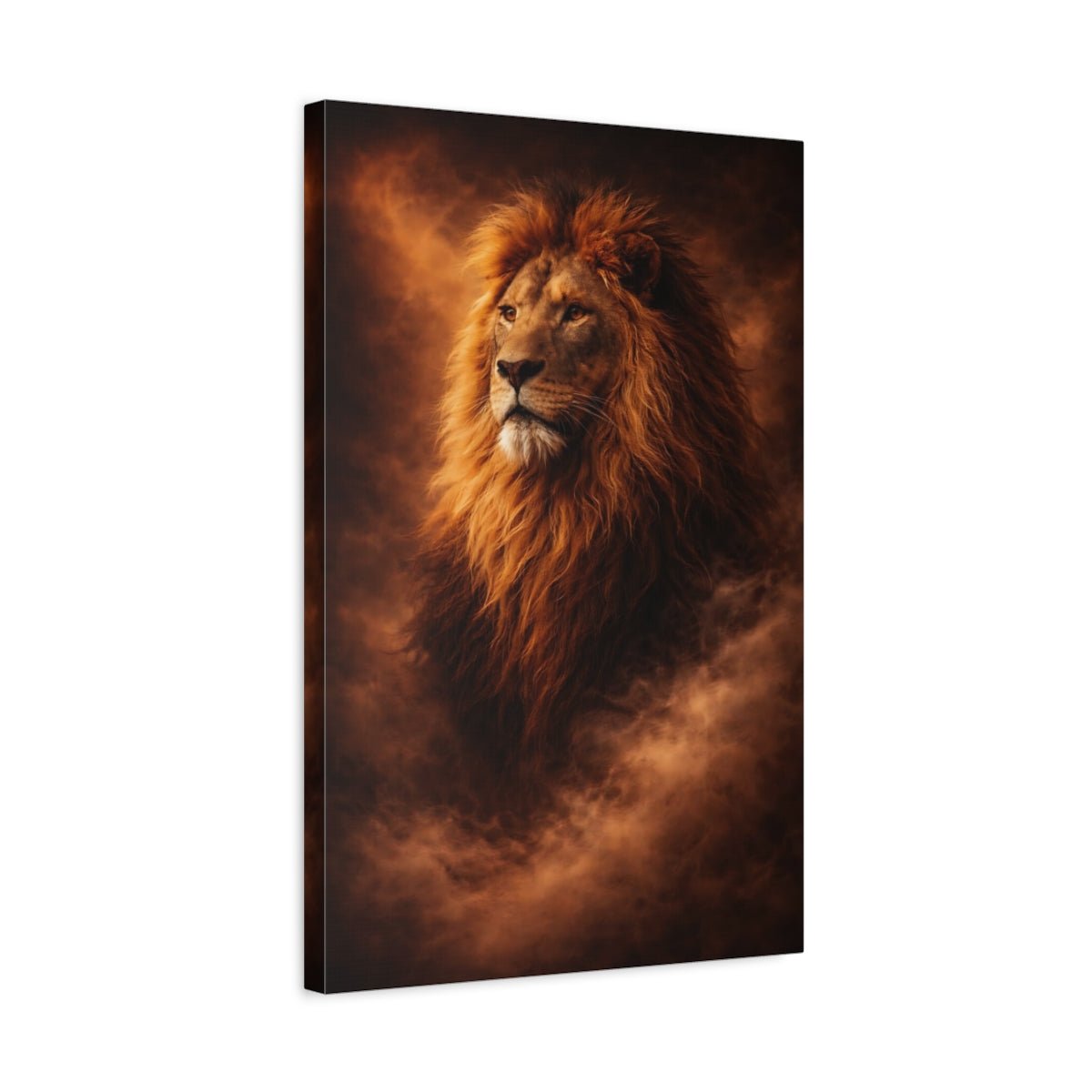 Animals Lion Majestic - Canvas Wall Art Print - YesArtYes