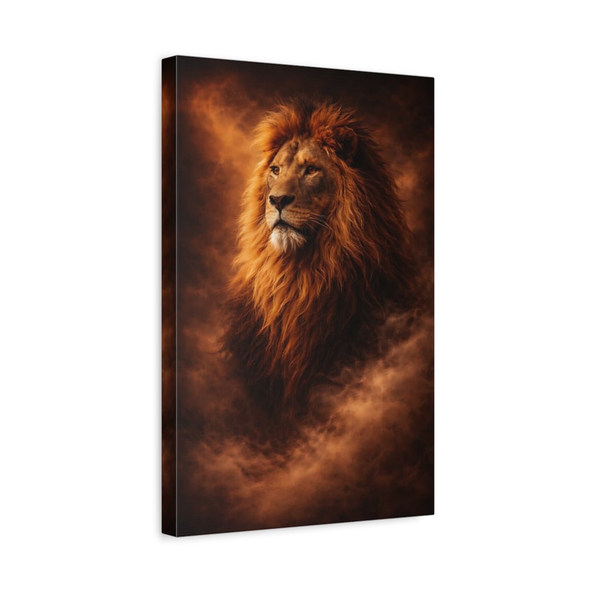 Animals Lion Majestic - Canvas Wall Art Print - YesArtYes
