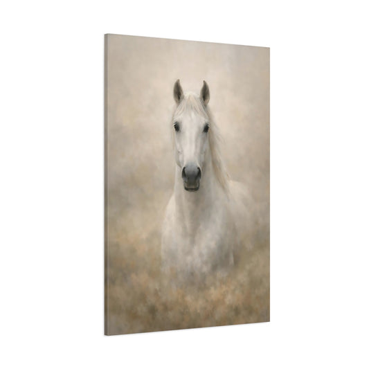 Animals White Horse White Horse shown as stretched canvas wall art