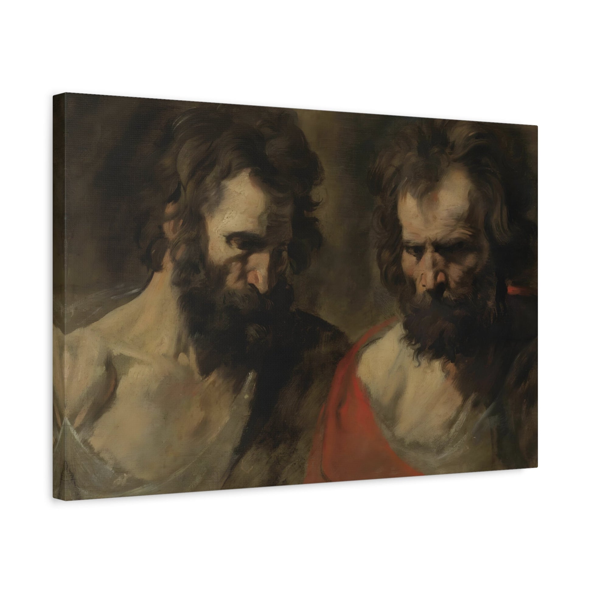 Anthony van Dyck Two Studies of a Bearded Man - Canvas Print