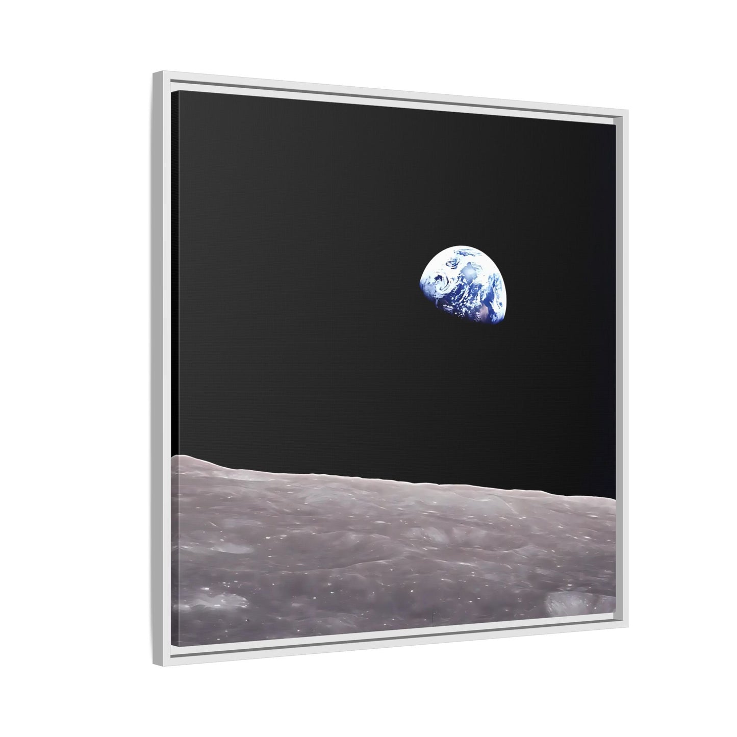 Apollo 8 Nasa Space Canvas Prints - Earth from Moon Wall Art - YesArtYes