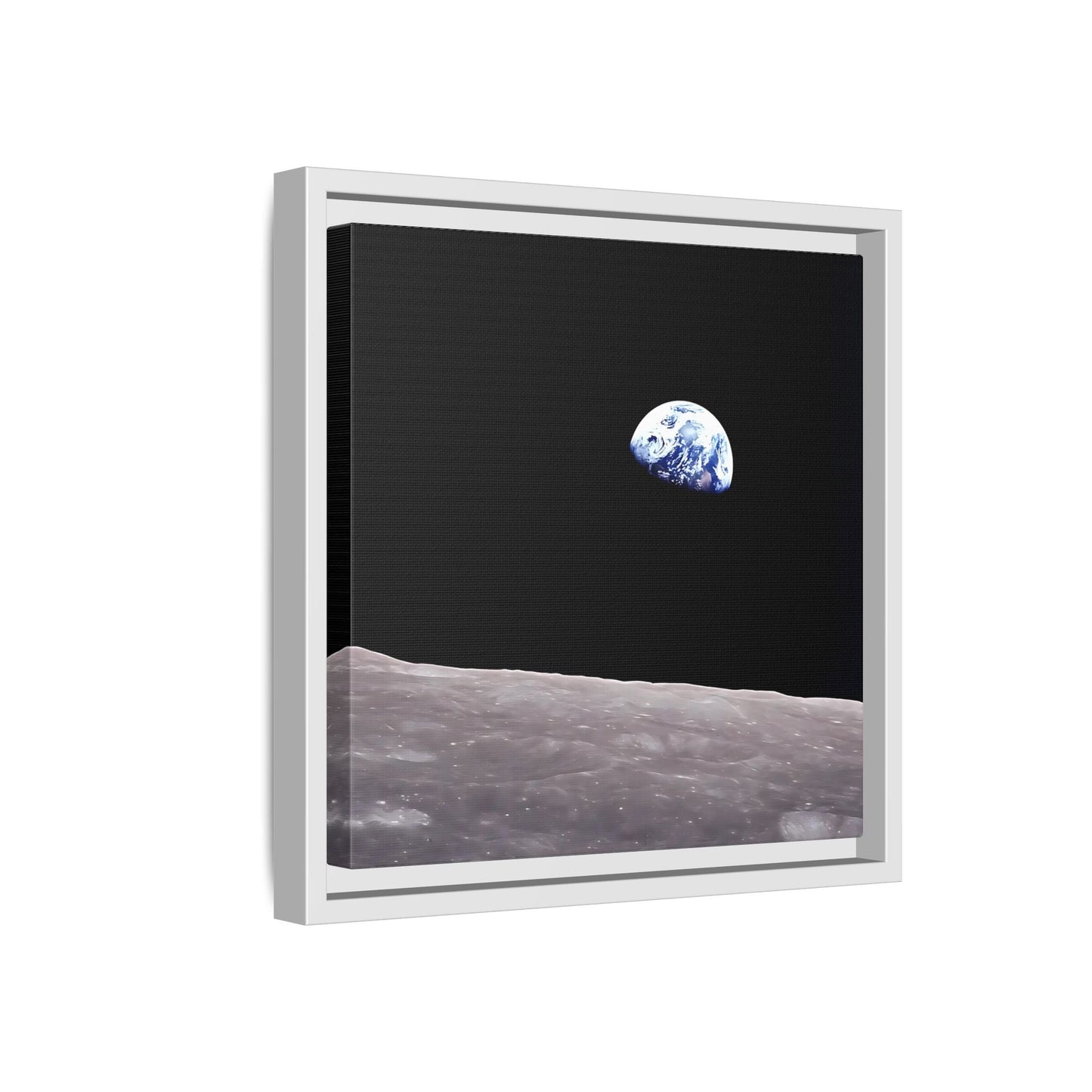 Apollo 8 Nasa Space Canvas Prints - Earth from Moon Wall Art - YesArtYes