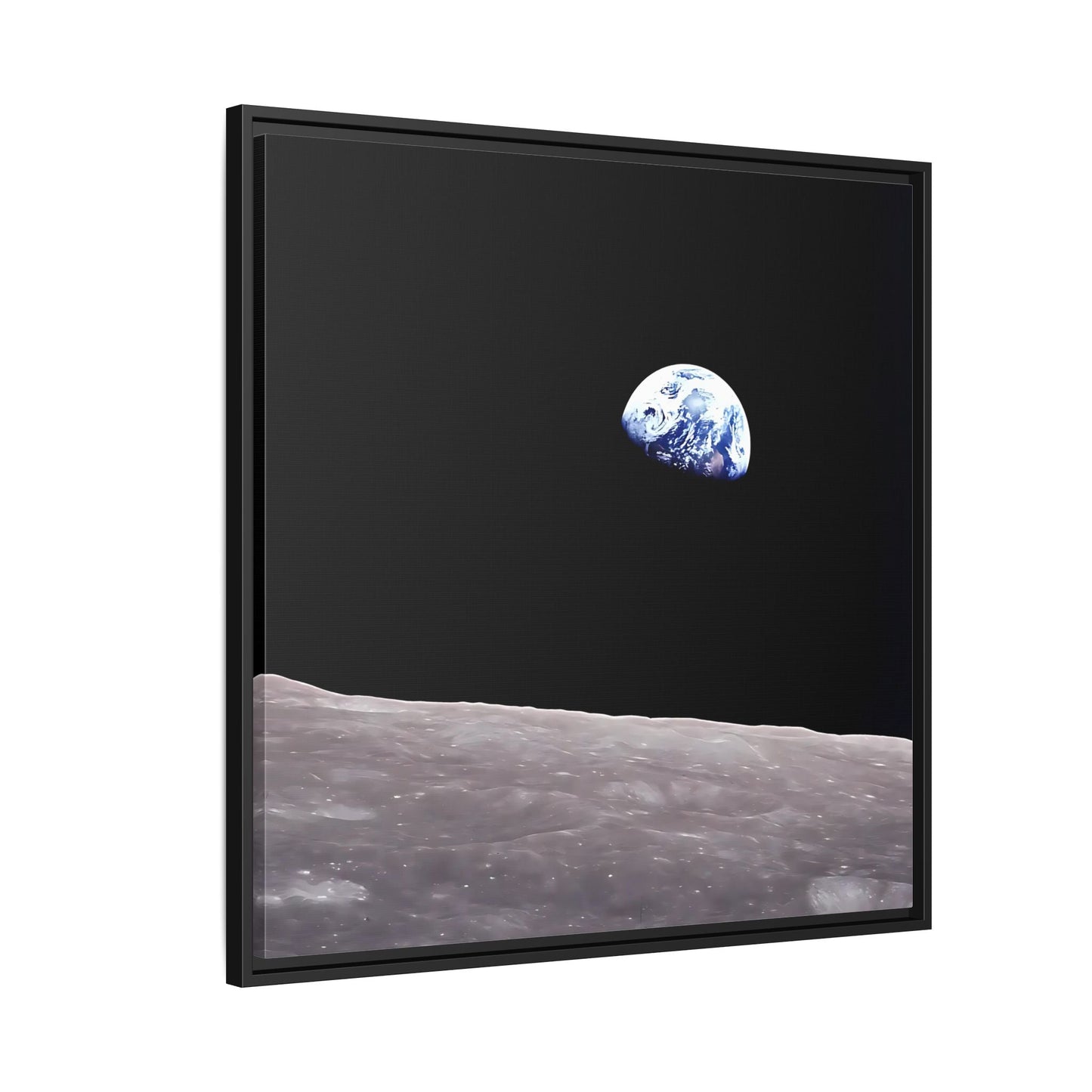 Apollo 8 Nasa Space Canvas Prints - Earth from Moon Wall Art - YesArtYes