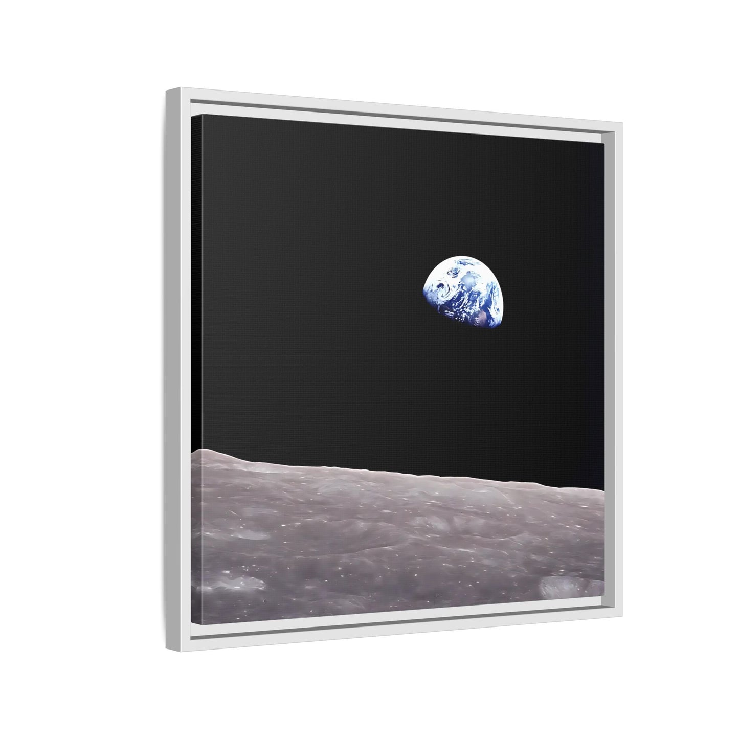 Apollo 8 Nasa Space Canvas Prints - Earth from Moon Wall Art - YesArtYes