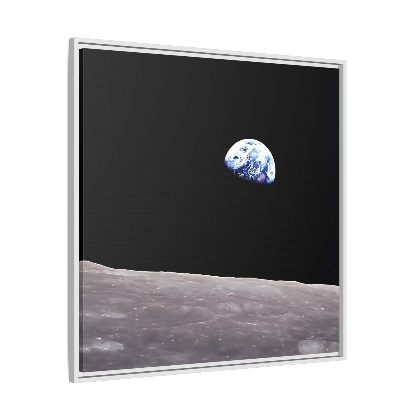 Apollo 8 Nasa Space Canvas Prints - Earth from Moon Wall Art - YesArtYes