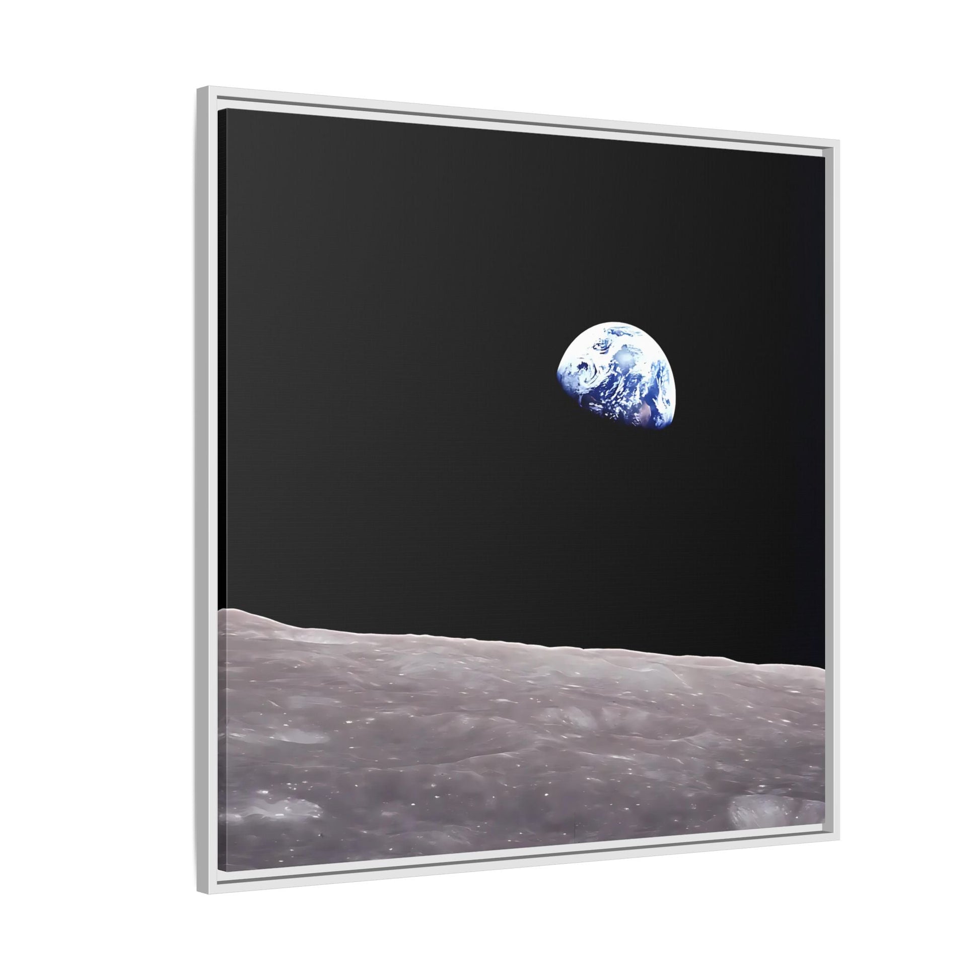 Apollo 8 Nasa Space Canvas Prints - Earth from Moon Wall Art - YesArtYes