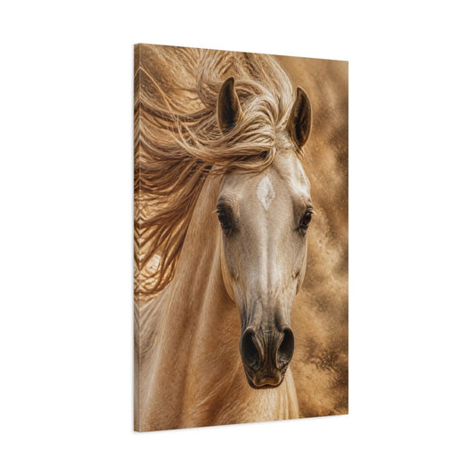 Arabian Horse Desert Animals Canvas Print Wall Art – Living Room Decor, Above Couch - YesArtYes