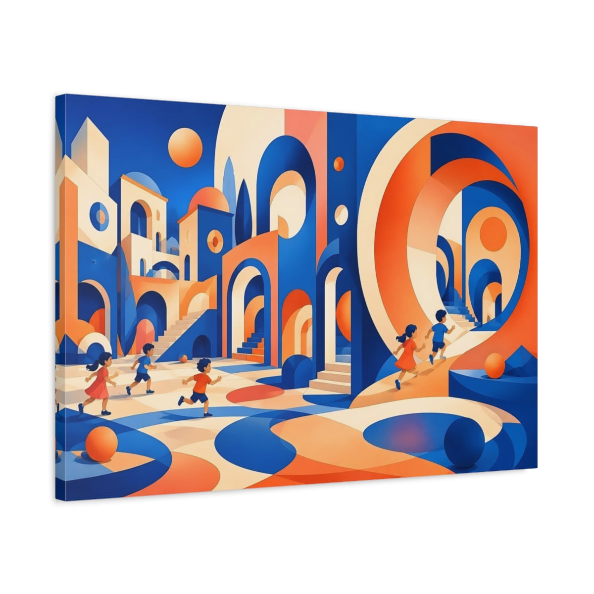 Side Mockup 2. Archway Adventure shown as canvas print