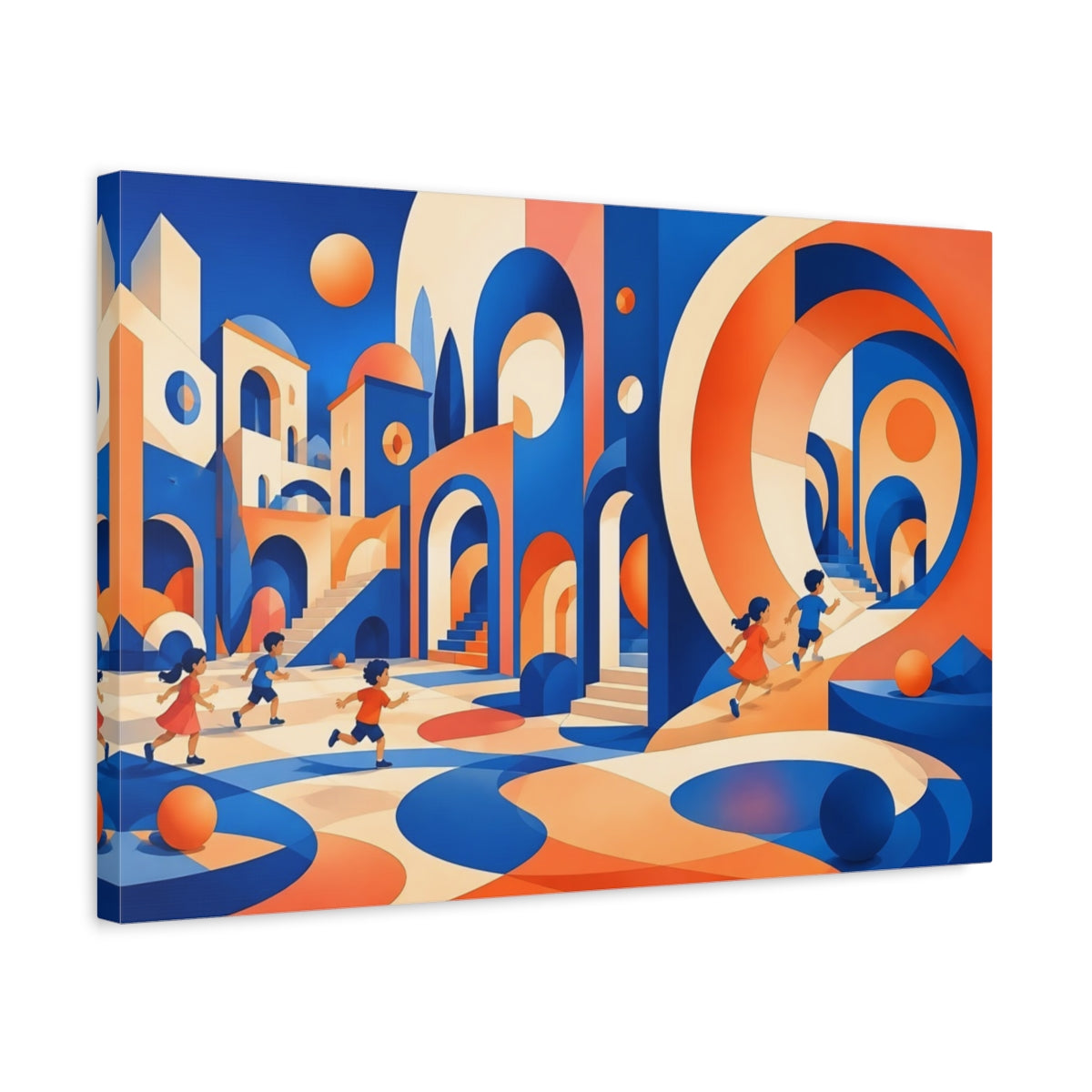Side Mockup 3. Archway Adventure shown as canvas print