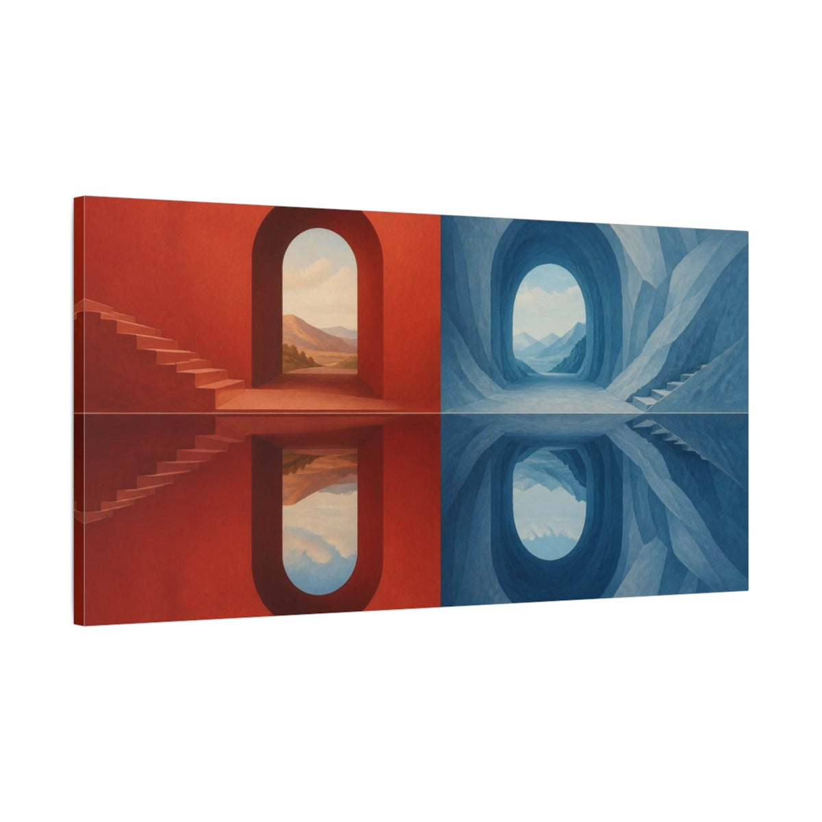 Main Mockup. Archway Illusion shown as canvas print
