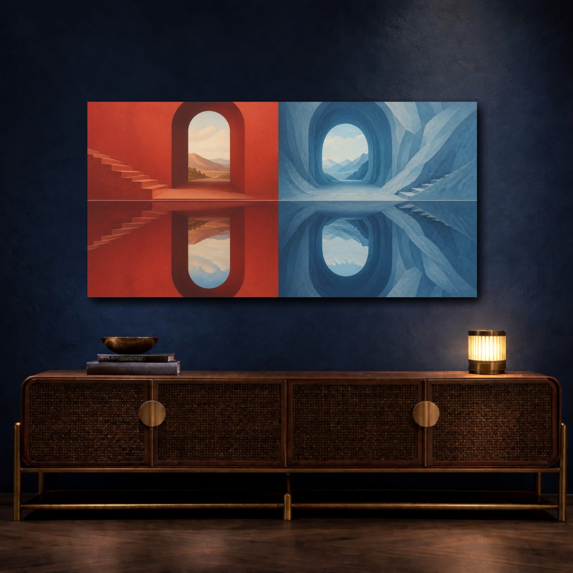 Mockup 4. Archway Illusion shown as canvas print
