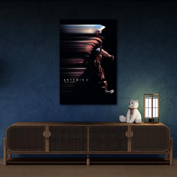 Artemis II Motivation Canvas Print - Pioneering Space NASA Wall Art - YesArtYes