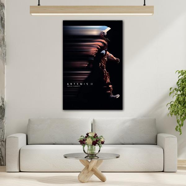 Artemis II Motivation Canvas Print - Pioneering Space NASA Wall Art - YesArtYes