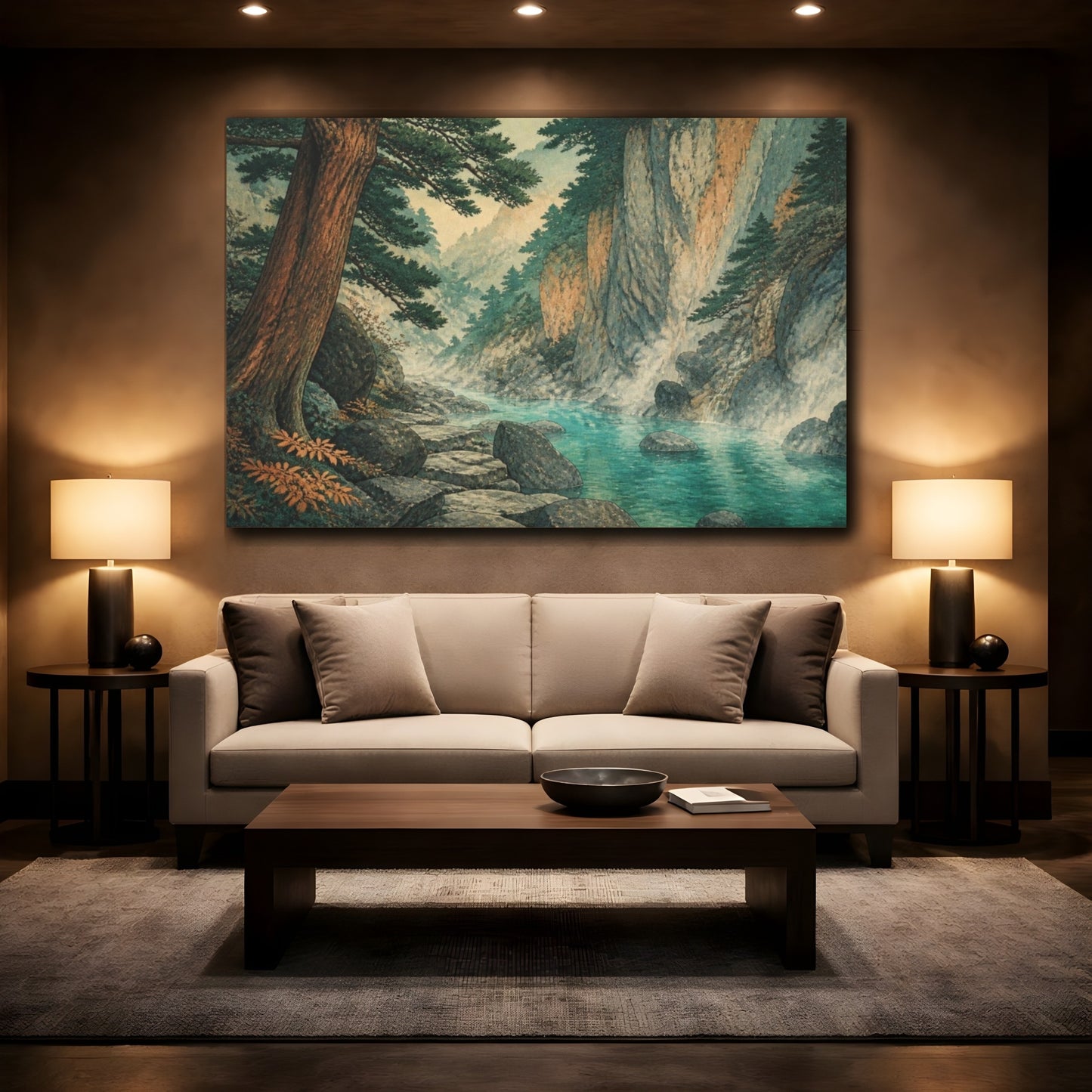 Mockup 2. Beneath Cedar Cliffs shown as canvas print