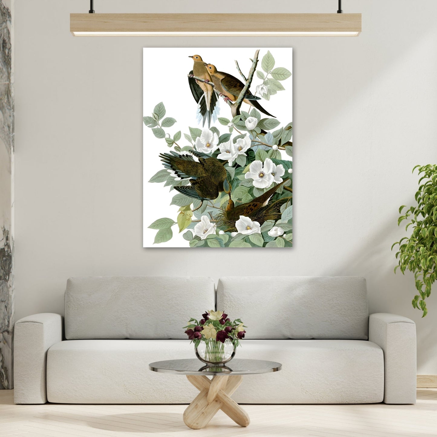 Birds Canvas Audubon Carolina Pigeon Wall Art Print - YesArtYes