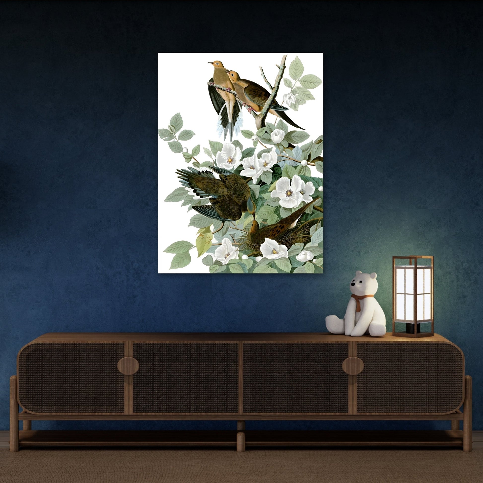 Birds Canvas Audubon Carolina Pigeon Wall Art Print - YesArtYes