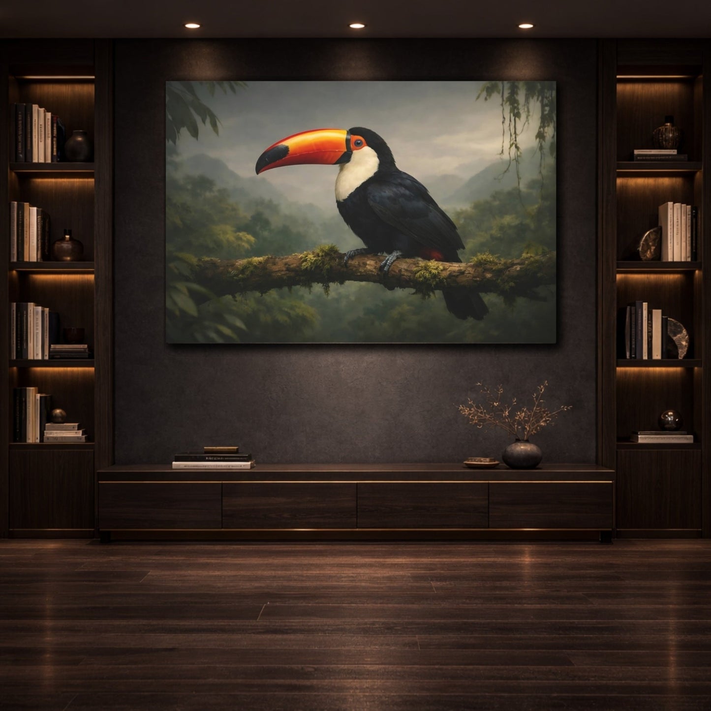 Birds Toucan Tropical - Canvas Wall Art Print - YesArtYes