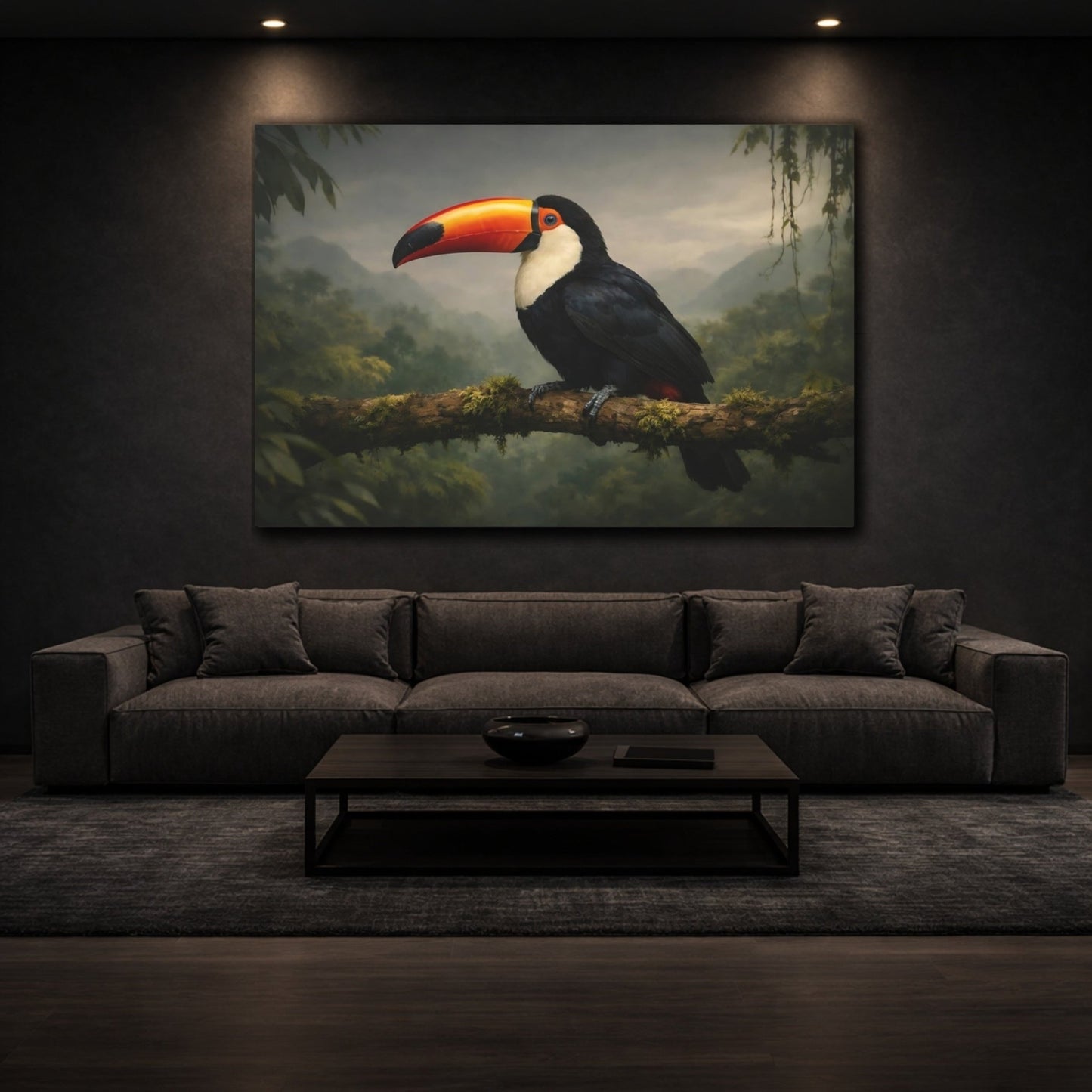 Birds Toucan Tropical - Canvas Wall Art Print - YesArtYes