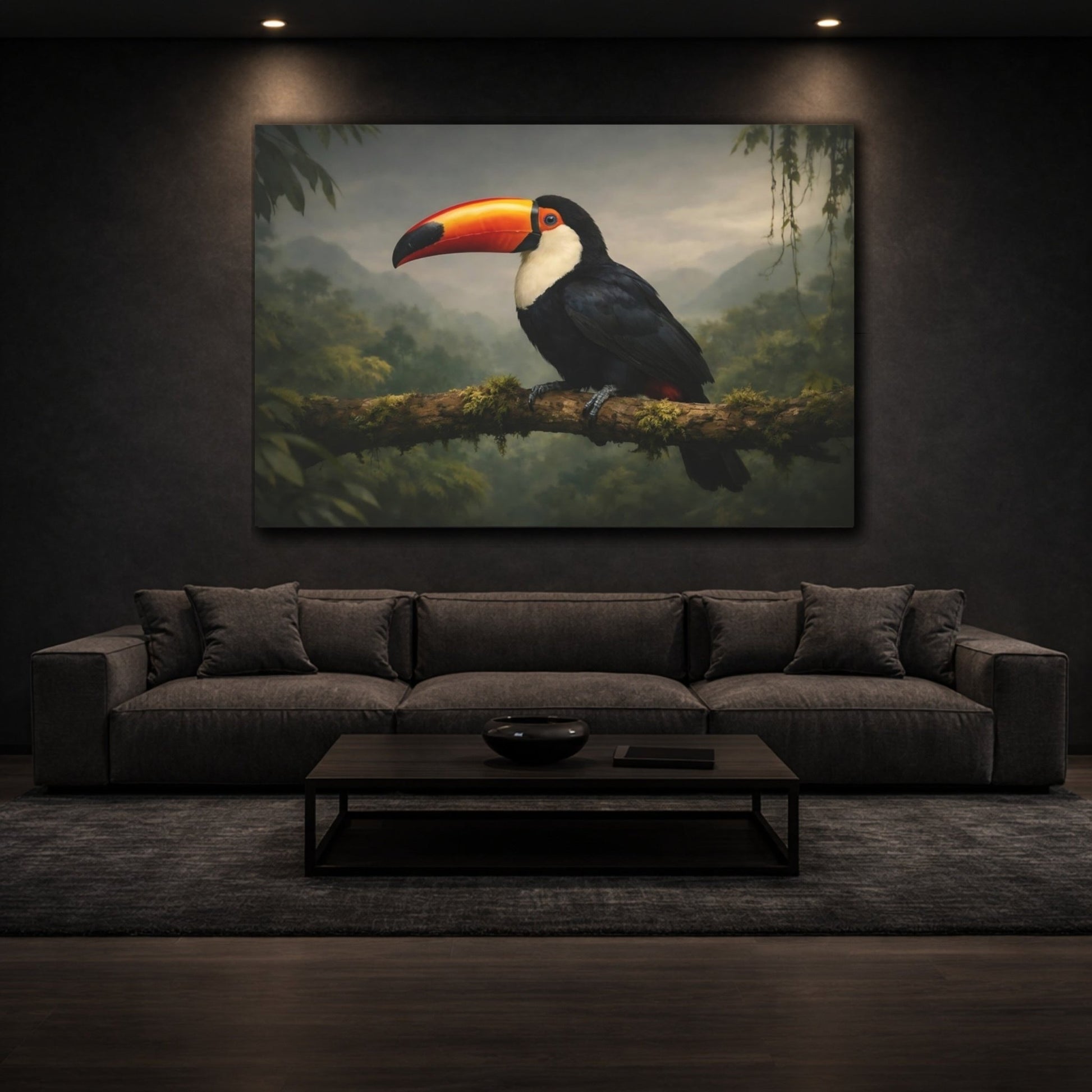 Birds Toucan Tropical - Canvas Wall Art Print - YesArtYes