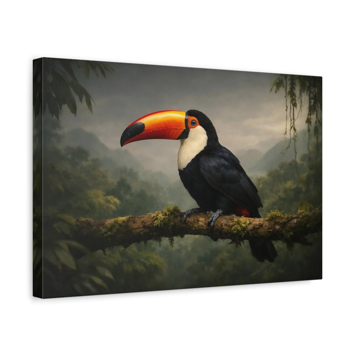 Birds Toucan Tropical - Canvas Wall Art Print - YesArtYes