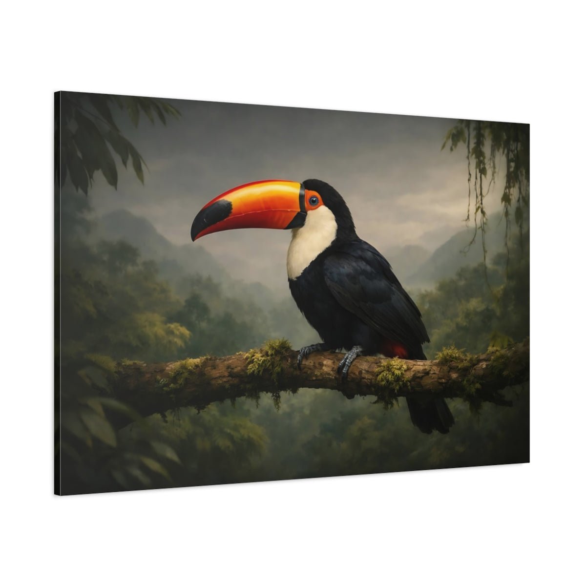 Birds Toucan Tropical - Canvas Wall Art Print - YesArtYes