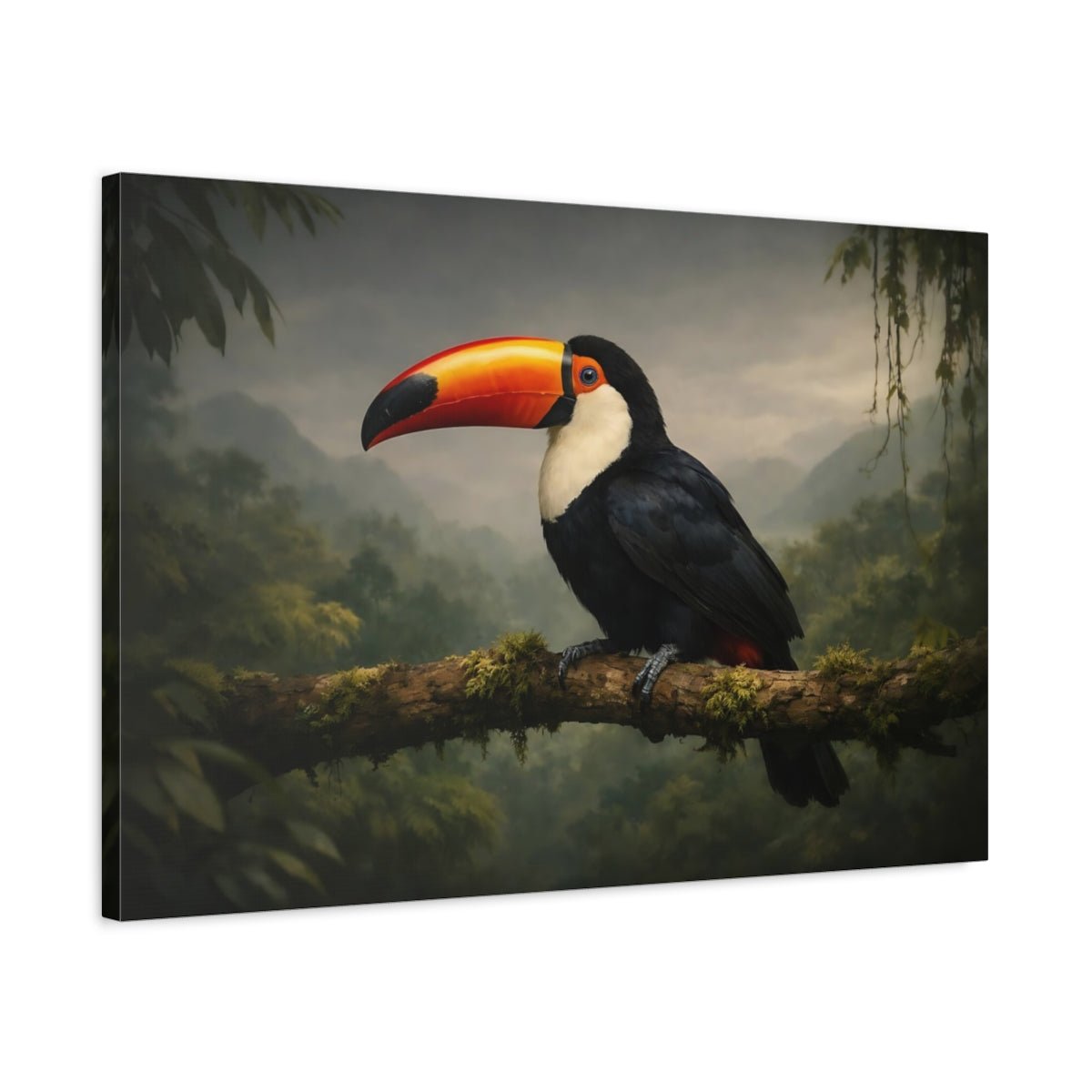 Birds Toucan Tropical - Canvas Wall Art Print - YesArtYes