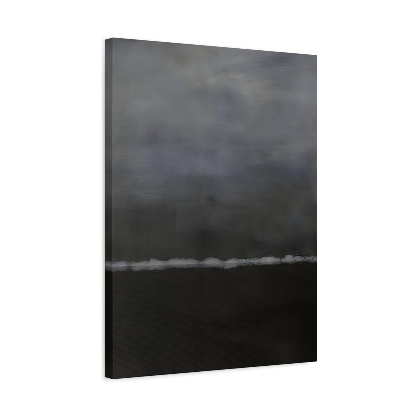 Black White Canvas Wall Art - Minimalist Abstract Print Decor - YesArtYes