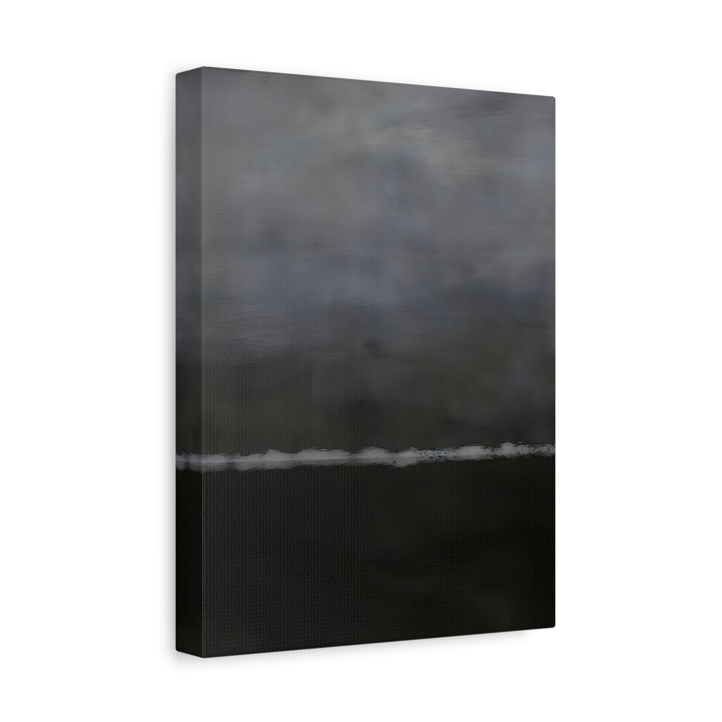 Black White Canvas Wall Art - Minimalist Abstract Print Decor - YesArtYes