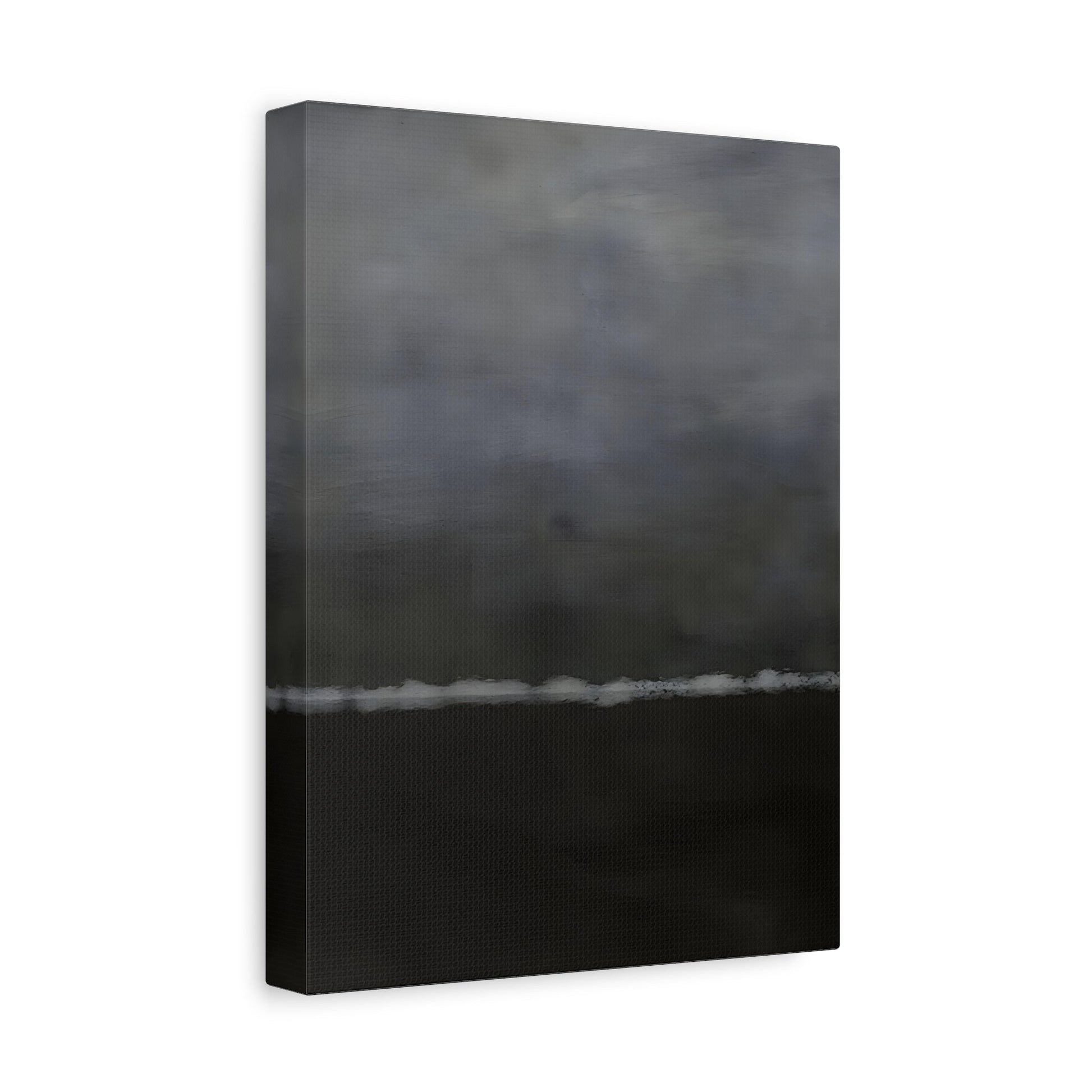 Black White Canvas Wall Art - Minimalist Abstract Print Decor - YesArtYes