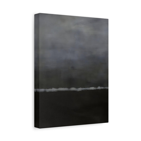 Black White Canvas Wall Art - Minimalist Abstract Print Decor - YesArtYes