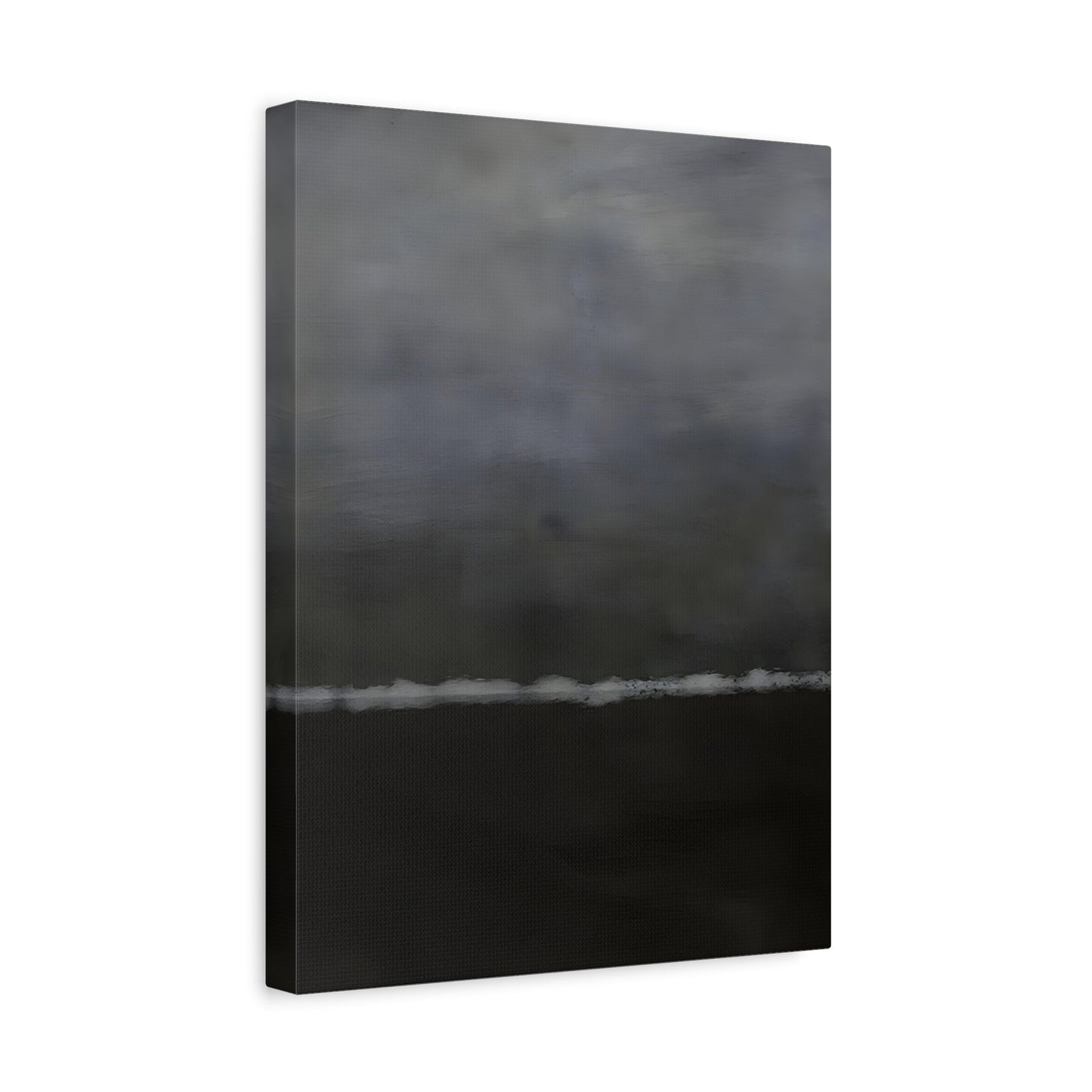 Black White Canvas Wall Art - Minimalist Abstract Print Decor - YesArtYes