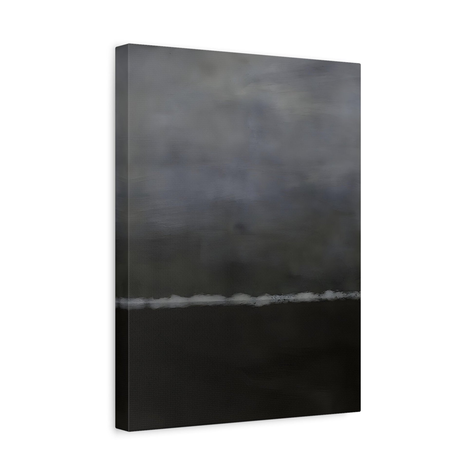 Black White Canvas Wall Art - Minimalist Abstract Print Decor - YesArtYes