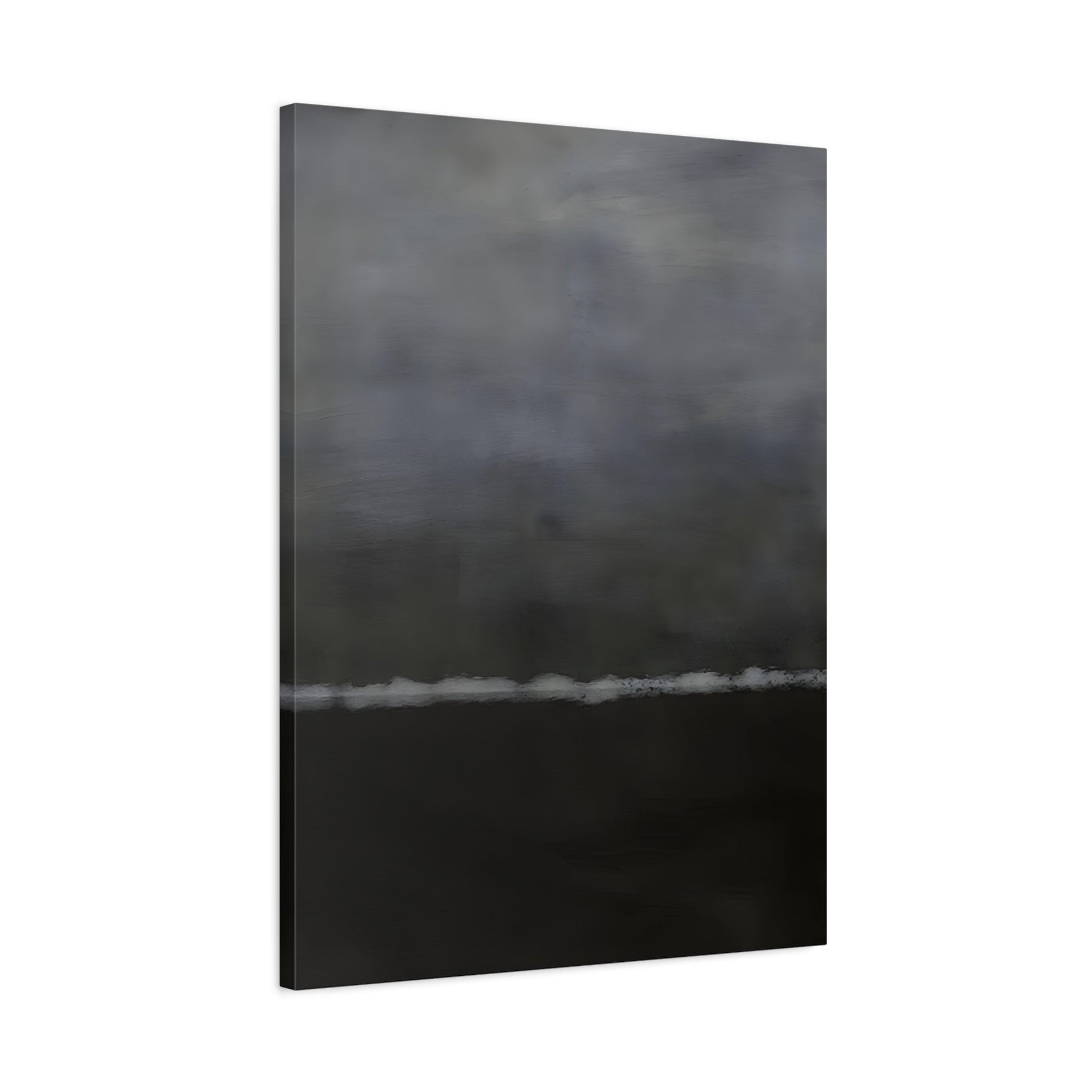 Black White Canvas Wall Art - Minimalist Abstract Print Decor - YesArtYes