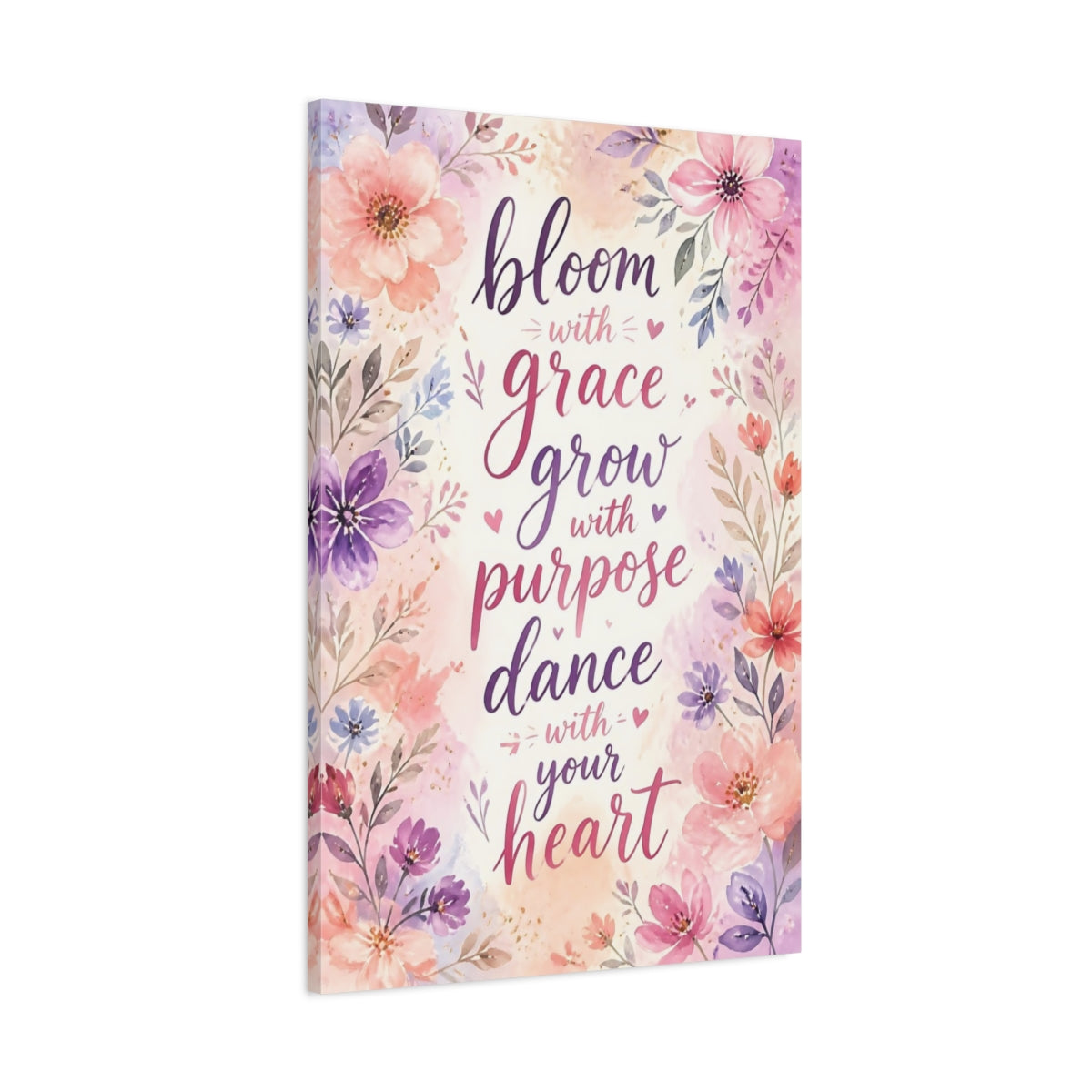 Main Mockup. Bloom With Grace shown as canvas print