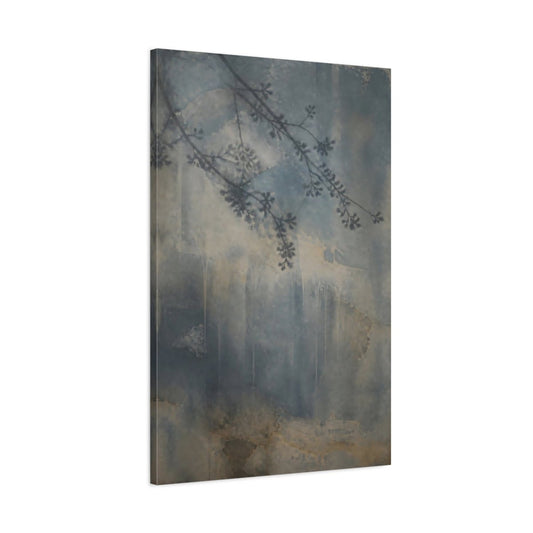 Blue Branch Shadow Study Canvas Print – Living Room, Above Console Table - YesArtYes