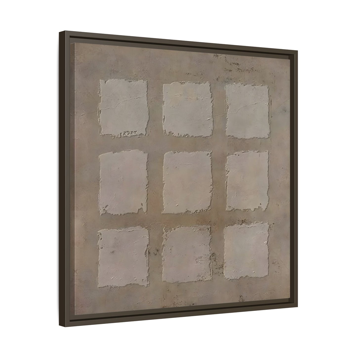 Bohemian Japanese Khaki Canvas - Wabi - Sabi 3d Texture Wall Art Painting - YesArtYes