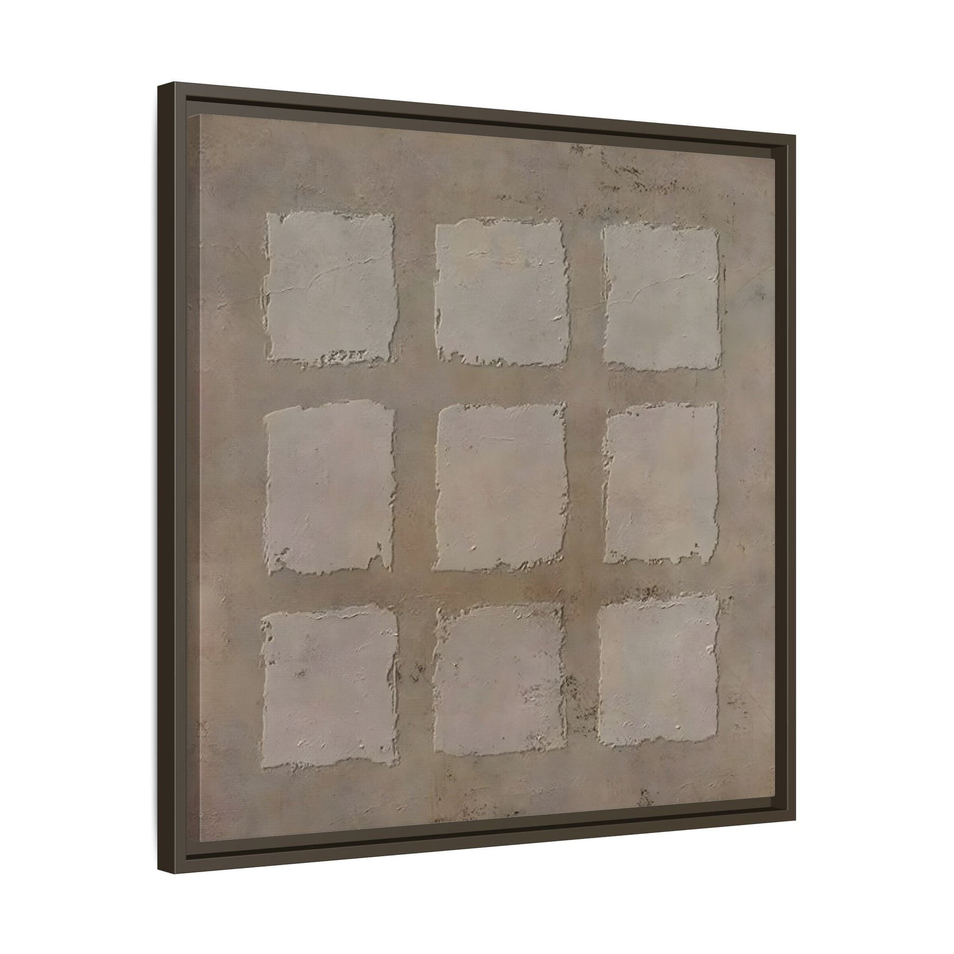 Bohemian Japanese Khaki Canvas - Wabi - Sabi 3d Texture Wall Art Painting - YesArtYes