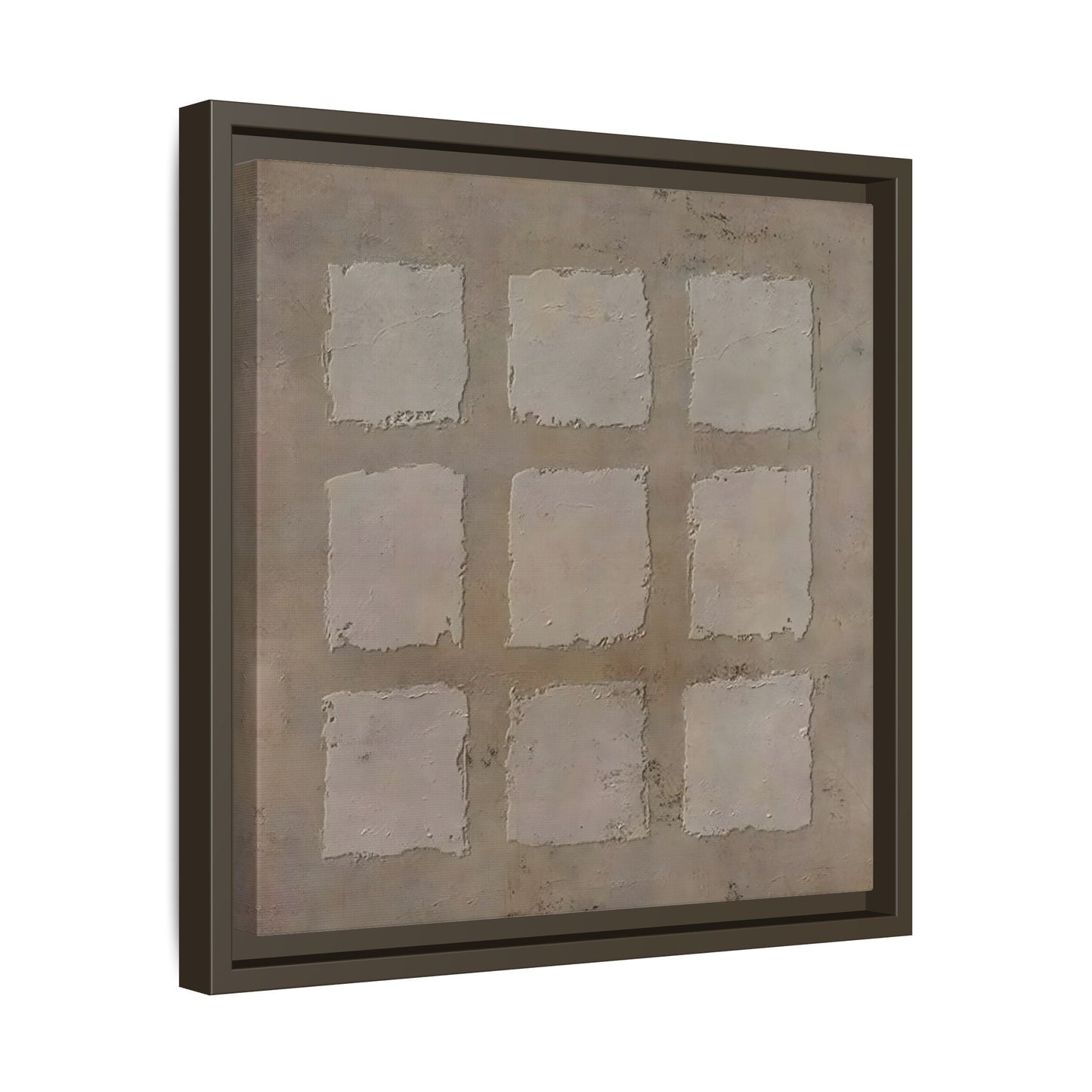Bohemian Japanese Khaki Canvas - Wabi - Sabi 3d Texture Wall Art Painting - YesArtYes