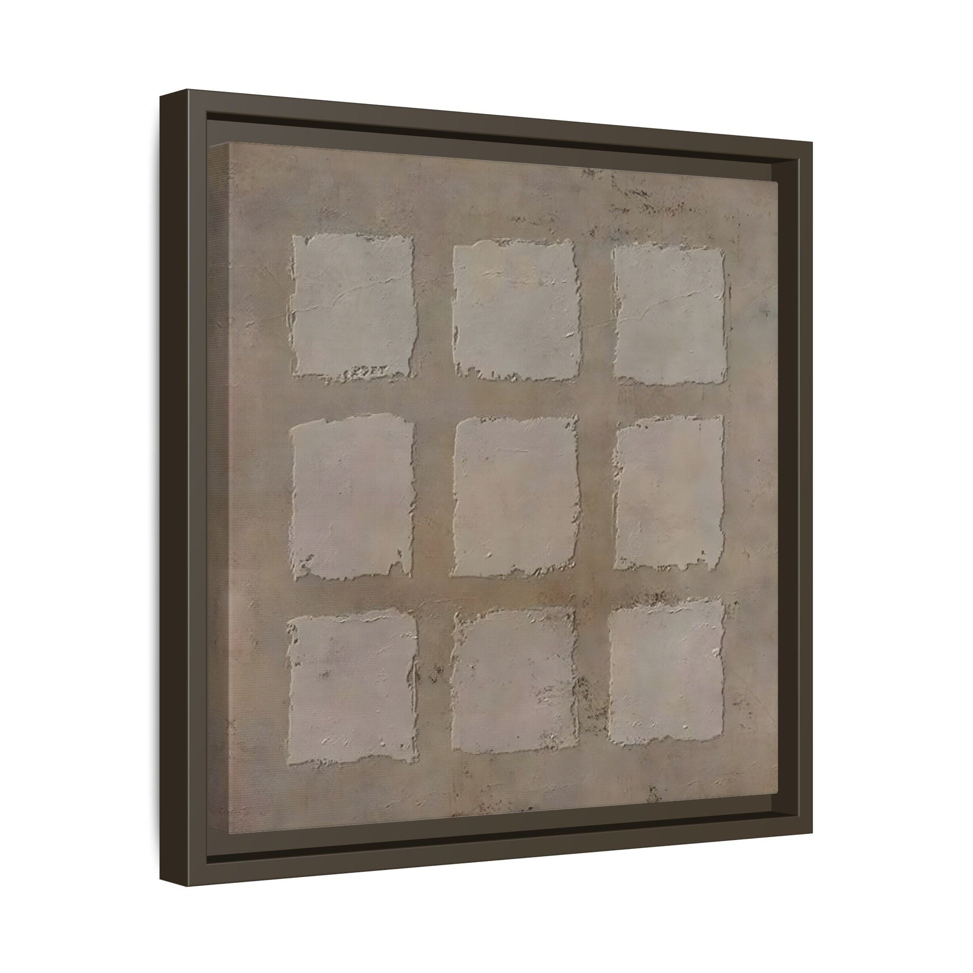Bohemian Japanese Khaki Canvas - Wabi - Sabi 3d Texture Wall Art Painting - YesArtYes