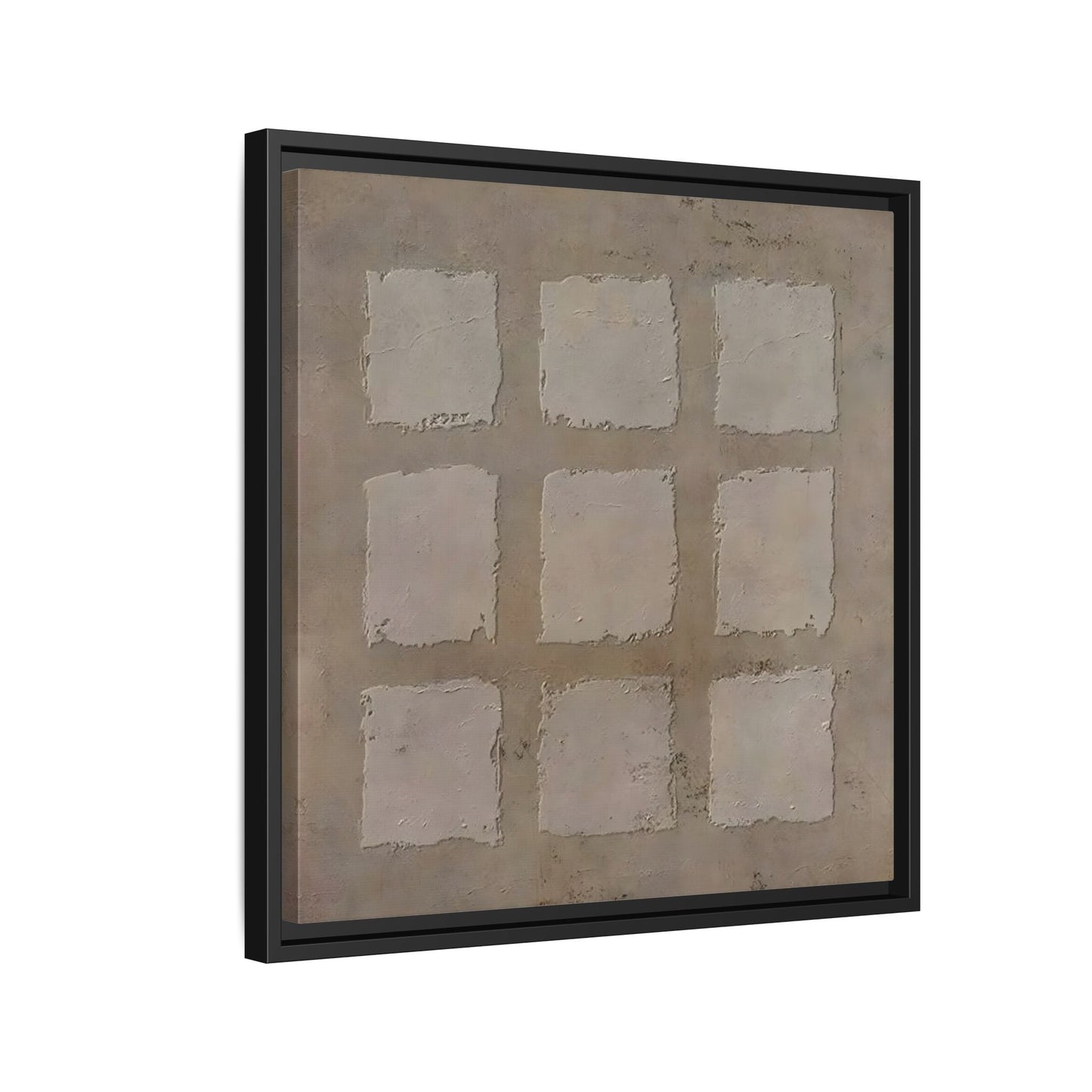 Bohemian Japanese Khaki Canvas - Wabi - Sabi 3d Texture Wall Art Painting - YesArtYes