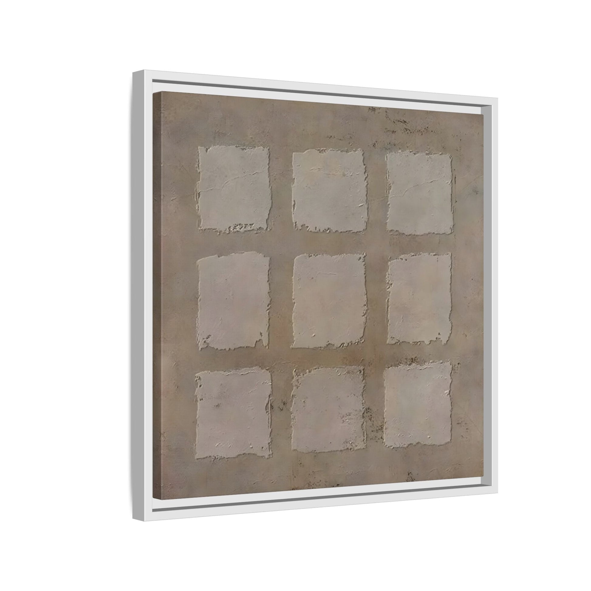 Bohemian Japanese Khaki Canvas - Wabi - Sabi 3d Texture Wall Art Painting - YesArtYes