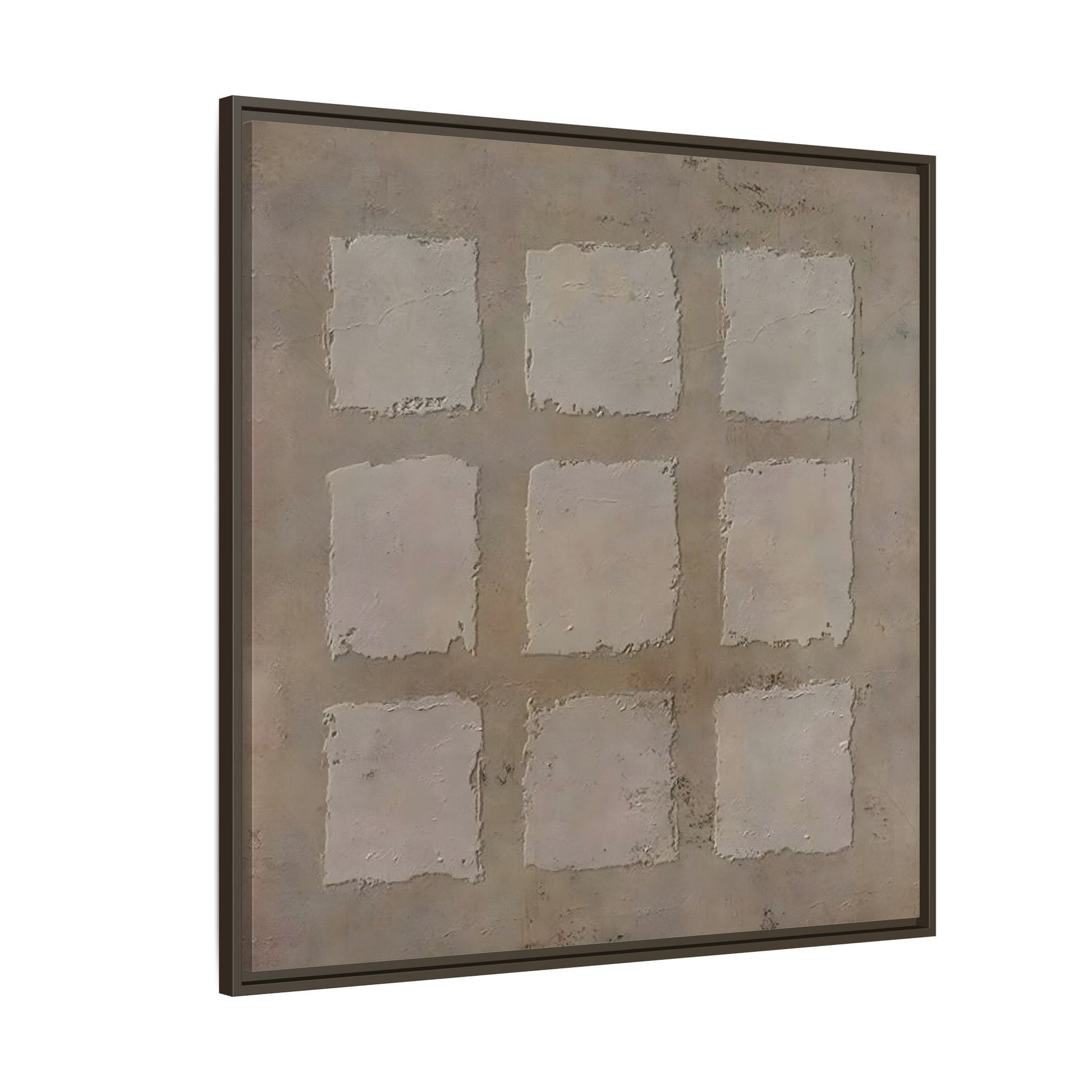 Bohemian Japanese Khaki Canvas - Wabi - Sabi 3d Texture Wall Art Painting - YesArtYes